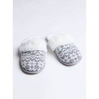 Fairisle mule slippers Mix 3 4