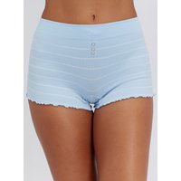 Striped ribbed seamless shorts Mix L