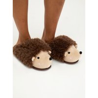 Hedgehog fluffy mule slippers 3 4