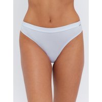 Softest ever ribbed thong Arctic 06