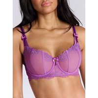 Savannah sheer mesh balconette bra