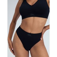 Ribbed seamless ruche bralette L
