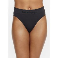 Ribbed seamless scallop briefs L