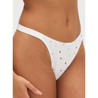 Gigi floral pointelle thong Mix 06