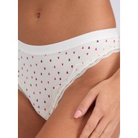 Lola heart ribbed thong Mix 10