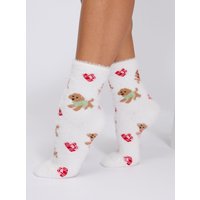 Cockapoo fluffy ankle socks Mix OS