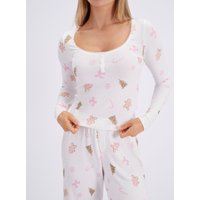 Gingerbread supersoft long pyjama set Mix 06