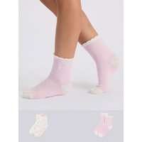 2 pack bow cosy midi socks Mix OS