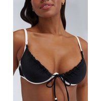 Ibiza piped plunge bikini top Mix