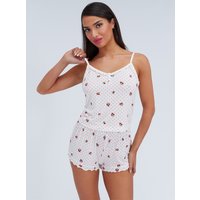 Polka rose modal cami set Mix 06