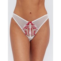 Lisette embroidered thong Mix 10