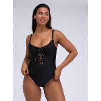 Ibiza lace up swimsuit