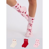 3 pack bow supersoft ankle socks Mix OS