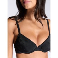 Alba broderie plunge bikini top
