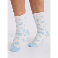 Boux Avenue Love Clouds Cosy Ankle Socks - Ivory Mix