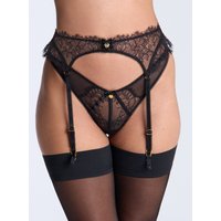 Catalina sheer lace suspender belt 12 14