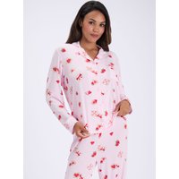 Strawberry toast modal long pyjama set Mix 06