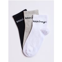3 pack lounge ankle socks Mix OS