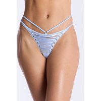 Antoinette satin thong Blue 06
