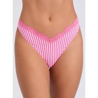 Kaye striped high leg thong Mix 06