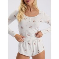 Deer supersoft short pyjama set Mix 06