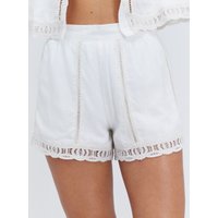 Linen blend beach shorts 06