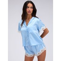 Amelia polka dot satin short pyjama set Mix 06