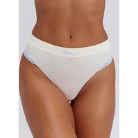 Heart lace seamless thong Mix L