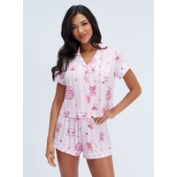 Champagne disco modal short pyjama set Mix 06