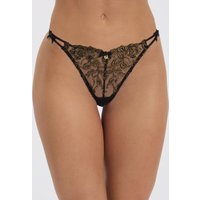 Arabella embroidered thong & Gold 06