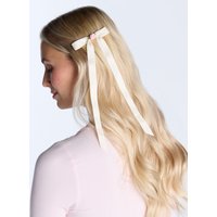 Rosebud satin bow hair clip Mix OS