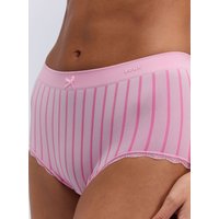 Seamfree striped shorts Mix L