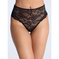 Monica lace high waist thong 06