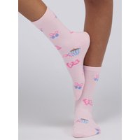 Breakfast print cosy ankle sock Mix OS