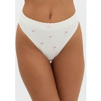 Cocktail embroidered seamless thong Mix
