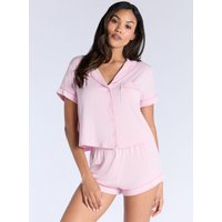 Piping modal short pyjama set Dusky 10