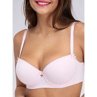 Emma microfibre balconette bra Blush Pink