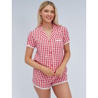 Gingham cotton short pyjama set Mix 06