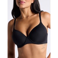 Padded microfibre plunge t shirt bra 00 Dark