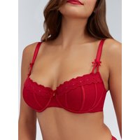 Angelique mesh balconette bra Pillar Box