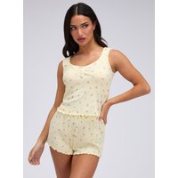 Meadow floral pointelle short pyjama set Mix 06
