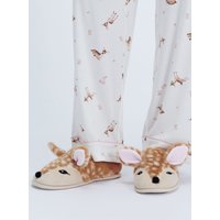 Deer plush mule slipper Mix 3 4