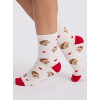 Boux Avenue Hedgehog Cosy Ankle Socks - Ivory Mix