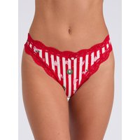 Tatiana striped Christmas thong Mix 08