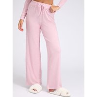 Heart ribbed modal pyjama trousers Dusky 08