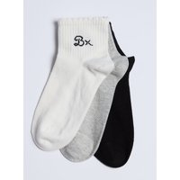 3 pack cotton midi socks Mix OS