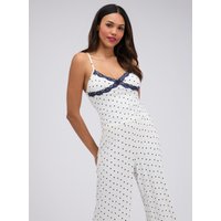 Heart ribbed long pyjama set Mix 06