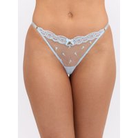 Delilah embroidered floral briefs Light Blue 06