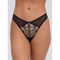 Zinnia embroidered thong Mix 06