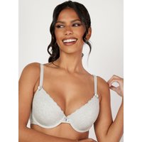 Tatiana cotton plunge T shirt bra Marl Mix